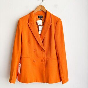 Bardot Orange Classic Double Breasted Blazer 6/S